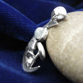 Man-in-the-Moon Crescent Mushrooms Moonstone Gemstone Cabochon Psychedelic Nocturnal | Woot & Hammy
